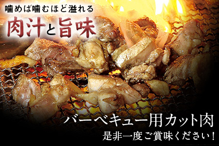 天草大王 バーベキュー用カット肉 1kg 熊本県産 【幻の地鶏】《60日以内に出荷予定(土日祝除く)》荒尾市 もも肉 むね肉