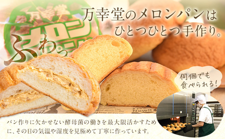 メロンパン プレーン 6個 菓子パン 万幸堂 冷凍  《60日以内に出荷予定(土日祝除く)》