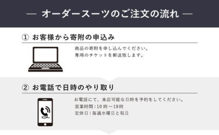 E8  オーダースーツお仕立て券（生地クオリティ／ハイクオリティ）