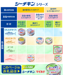 a15-614　オイル不使用シーチキンマイルド 1ケース(70g×24)