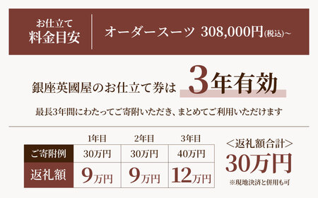 【レディース オーダースーツ】 銀座英国屋 仕立て券 9000円分 ご自身用包装| ビジネススーツ レディース