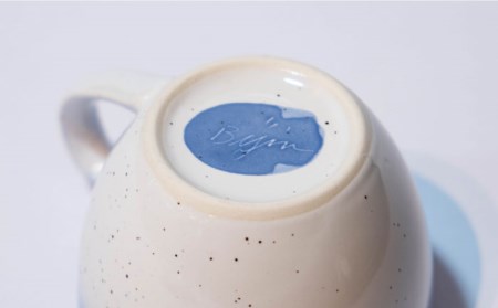 【美濃焼】コーヒー マグカップ カップ＆ソーサー【BIJINTOUKI/美人窯】食器 プレート ティーカップ コーヒーカップ マグカップ 持ち手 取っ手 C/S 青色 ブルー グラデーション 送料無料 [MDF001]