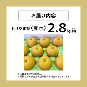 びわこもりやまフルーツランド  もりやま梨　豊水 詰め合わせ  完熟採り　生産農家直送 CV-0013