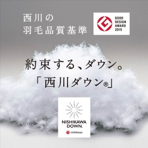 【 nishikawa / 西川 】 羽毛ふとん /ポーリッシュホワイトグースダウン90％ / シングル / 配色 グレー 【P266W】 羽毛布団 ふとん | 西川