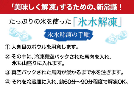 馬刺し 霜降り馬刺し 150g 【50g×3セット】 タレ付き (10ml×2袋)《10月上旬-12月末頃出荷》