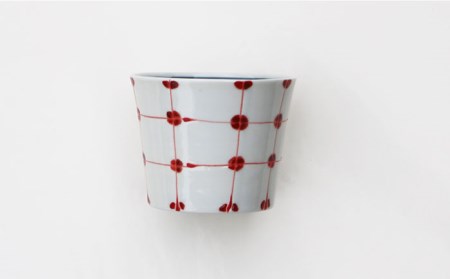 【波佐見焼】点格子 ミニ プレート・そばちょこ ペアセット 食器 皿 【協立陶器】 [TC55] 波佐見焼