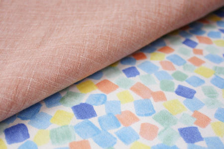 【洛中高岡屋】せんべい座ぶとん （撥水ヌード座布団＆洗えるカバーセット）（宝石ミズ＆里桜）