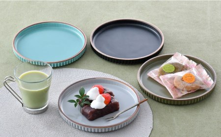 【陶器市特集】【波佐見焼】ギアシリーズ プレート 小（17.5cm） マットカラー 4枚セット 食器 皿 【大新窯】 [DC99]  波佐見焼