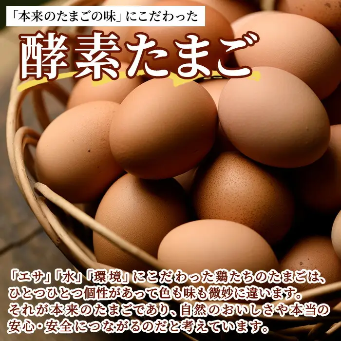 ヤブサメファームのこだわり 酵素卵 60個（30個×2トレー） Mサイズ 冷蔵 鹿児島県産【00-038-02】