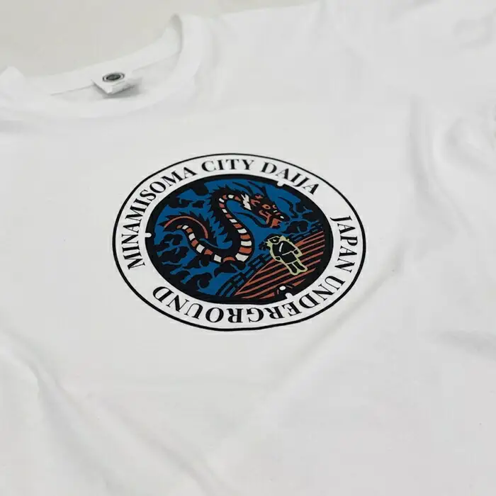 マンホールTシャツ 白 Sサイズ ｜ Tシャツ 福島県
