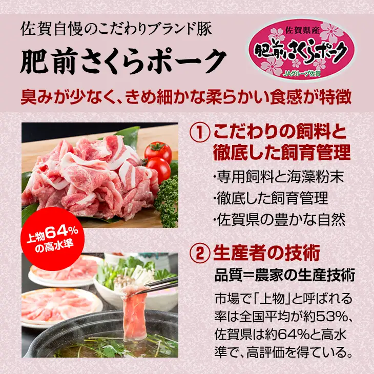 佐賀牛＆さくらポーク切り落とし（4,000g）佐賀の黒毛和牛 霜降りの佐賀牛 しゃぶしゃぶ用佐賀牛 ステーキ用佐賀牛 人気の佐賀牛 評価の高い 佐賀牛 ブランド牛 D510-001