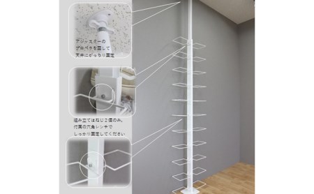シューズラック スリム シューズ収納 シューズラック両面 白 シューズ