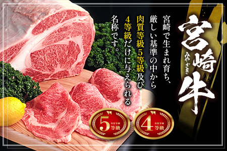 ［宮崎牛］カルビ焼肉 計1kg以上（250g×4パック）※ご入金月の翌月中に出荷【C389-2503】
