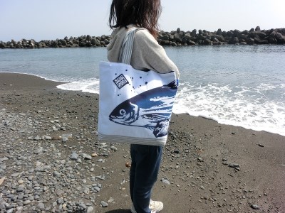 a10-828　焼津 鰹 かつお トート バッグ