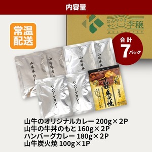 福袋 お楽しみレトルト詰め合わせ７パックセット 4種類のレトルト食品 パウチ レトルトカレー 牛丼の具 ハンバーグカレー 炭火焼き 常温保存 1人暮らし 湯煎調理 お取り寄せグルメ 常温保存 湯煎調理 ご当地グルメ 時短 便利送料無料 K16_0072_1