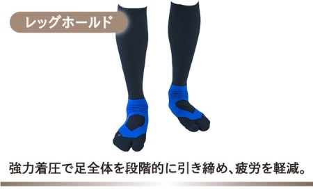【23-25cm】Runtage 着圧ゴルフソックス アスリートラウンドPRO Ver.2＜ホワイト＞【イイダ靴下株式会社】[HBB018] スポーツウェア ゴルフ ソックス ランニング 運動用