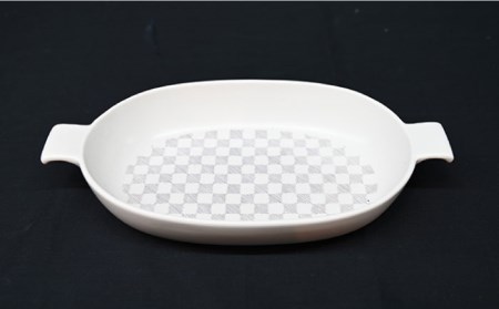 【陶器市特集】【波佐見焼】オーブンウェア グラタン皿 和市松茶 3点セット 耐熱食器 オーブン可 食器 皿 【協立陶器】 [TC61] 波佐見焼
