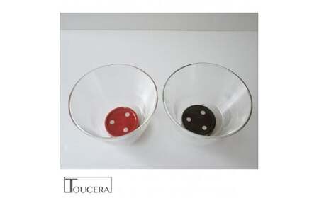 有田焼 ブラボウル 大 (水玉 赤 / 黒) 2個セット【東洋セラミックス】食器 器 うつわ 丼 小丼 ボウル フリーボウル おしゃれ レンチン 耐熱 ダブルウォールボウル A35-375