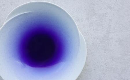 有田焼 Blue Gradation Plate 1枚【まるふくオリジナル】食器 器 うつわ 皿 メイン皿 パスタ皿 青 ブルー グラデーション 夏のうつわ 涼しげ おしゃれ A17-28