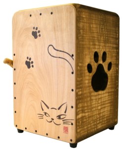 カホン　ねこカホン　プロフェッショナルモデル　N-11　スタンダードサイズ　三重県産　ひのき製／KOSHIKARI　ふるさと納税　楽器　大紀ブランド　三重県　大紀町