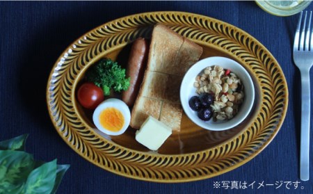 【波佐見焼】ローズマリー リムオーバル マットブラック 食器 皿 【翔芳窯】 [FE140]  波佐見焼