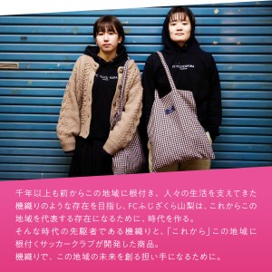 数量限定 FCふじざくら山梨×TENJIN FACTORY　コラボトートバッグ