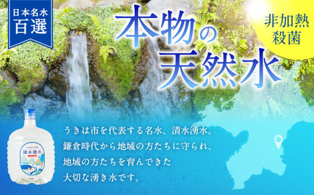 清水湧水 ウォーターサーバー1年レンタル・24本セット 天然水 軟水 U027-3DR-WT24
