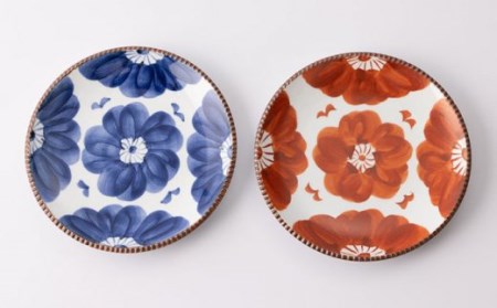 いげ皿染ソフィア(青)21cm1点 NAZ502 