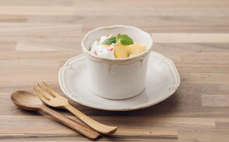 【美濃焼】ティーク アイボリー カップ プレート 食器セット（各4点合計8点）【うつわやさんーカネ忠】食器 皿 そば猪口 ケーキ皿 取り皿 小鉢 副菜鉢 デザートカップ おしゃれ レンジ対応 食洗機対応 送料無料 [MBO032]
