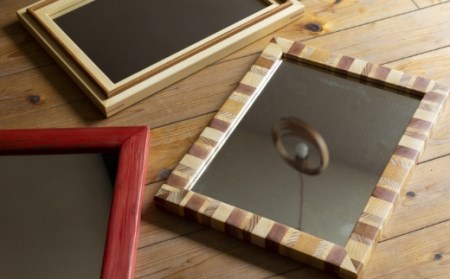 Design Labo i ファンシーミラー (寄せ木)