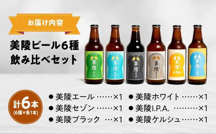 ビール 美陵ビール6本セット BLBK001