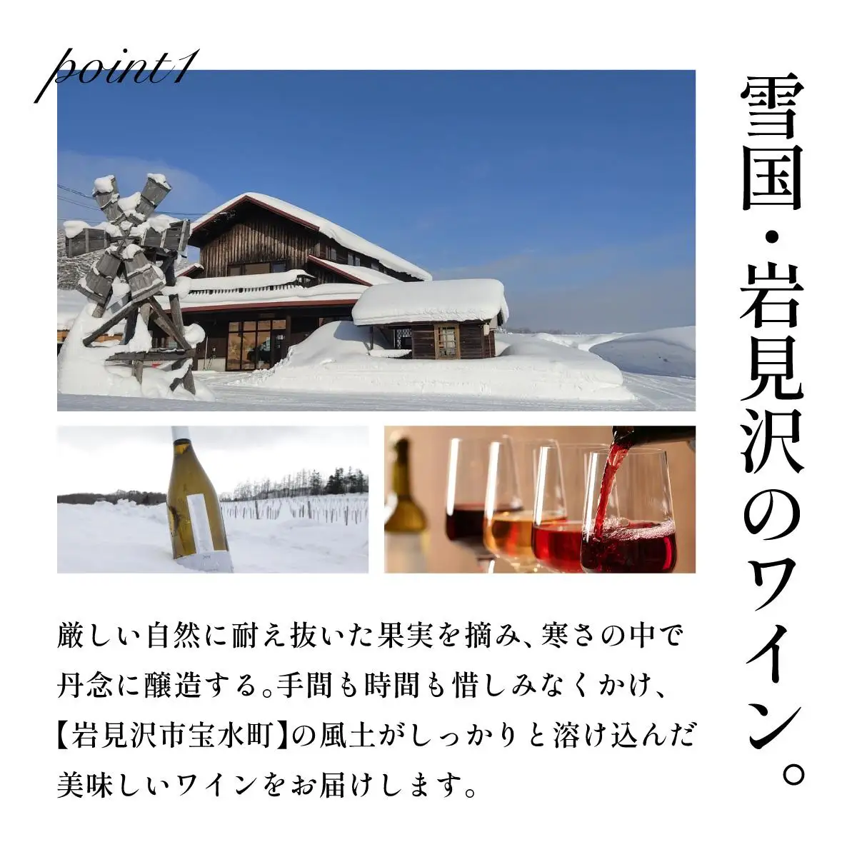 雪が育むこだわりの宝水ワイナリーワイン２本セット（ロゼ・白）【31102】