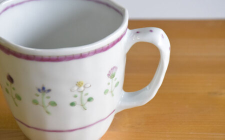 【波佐見焼】花暦 マグカップ ペアセット 食器 皿 【藍水】 [GB43]  波佐見焼