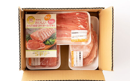 【12回定期便】SPF豚 やっちゃおいしか芳寿豚バラエティセット 計750g / 豚肉 定期便 ほうじゅとん SPF豚 spfポーク 小分け バラ しゃぶしゃぶ / 南島原市 / 芳寿牧場 [SEI013]