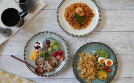 【美濃焼】MALREマルレ プレート4サイズ3色12点セット【EAST table】[MBS081]