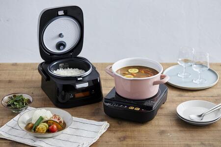 分離式量りIHジャー 炊飯器3合 アイリスオーヤマ RC-IM30-B ブラック ｜ 炊飯器
