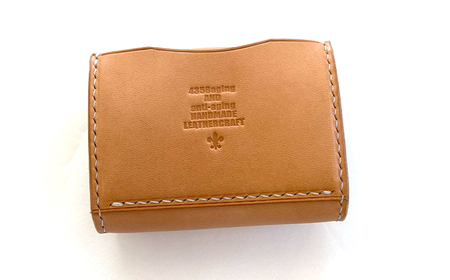 本革 ショートウォレット （ナチュラル） 【4358 aging&anti－aging】／ 財布 お財布 ウォレット 革製 カード収納 小銭入れ 多収納 シンプル 男性 女性 レディース メンズ レザー 本革製 革 革製 革製品 革小物 レザー製
