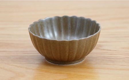 【波佐見焼】花しのぎ 丸小付 小鉢 （栗） 3点セット 食器 皿 【団陶器】 [PB100] 波佐見焼