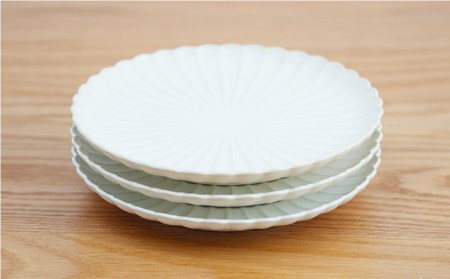 【陶器市特集】【波佐見焼】花しのぎ 和皿 小皿 （白） 3点セット 食器 皿 【団陶器】 [PB93] 波佐見焼