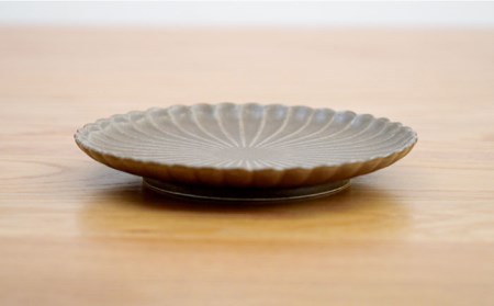 【陶器市特集】【波佐見焼】花しのぎ 和皿 小皿 （栗） 3点セット 食器 皿 【団陶器】 [PB94] 波佐見焼
