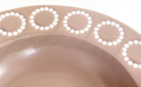 【波佐見焼】サークルリング カフェオレ・桜シフォン ボウル 大 2点セット 食器 皿 【陶芸ゆたか】 [VA106]  波佐見焼