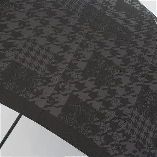 槙田商店【紳士折りたたみ傘】monotone 千鳥チェック《晴雨兼用》