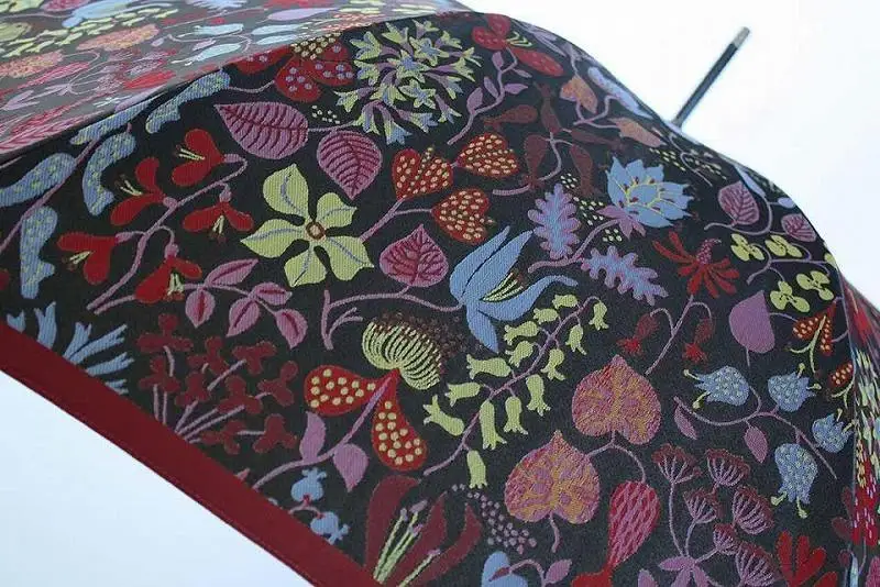槙田商店 長傘 スティグリンドベリ【HERBARIUM】レッド(ハーバリウム) 晴雨兼用