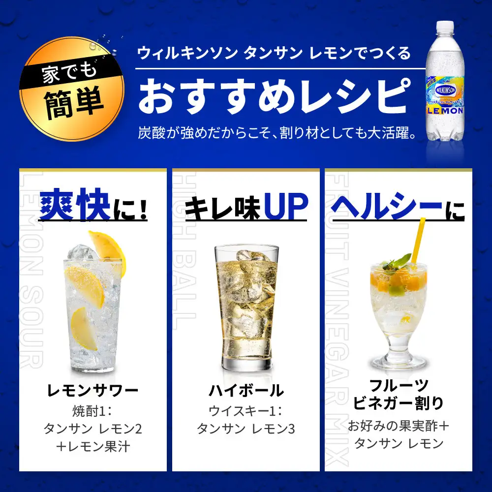 アサヒ飲料 ウィルキンソン タンサン レモン（500mlペットボトル×24本