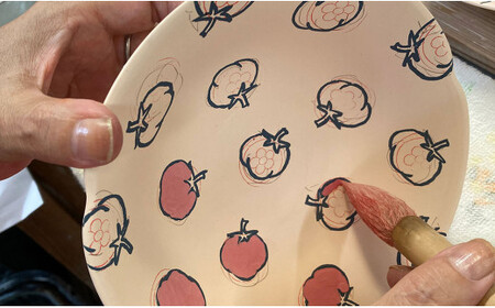 有田焼 野菜畑のボウルセット【ミニトマト・そら豆・なすび】鷹巣瑞光堂 皿食器 器 取り皿 3枚 野菜柄 ボウル 35000円 3.5万円 A35-559