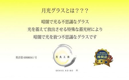 蓄えた光を暗闇で放つ 幻想的なグラス 多治見るグラス 『秋』　多治見市/片岡ケース製作所 コップ サンドブラスト 食器 グラス 日本酒 冷酒 晩酌 家飲み 宅飲み おしゃれ 日本製 桐箱 ギフト プレゼント 贈答 贈り物 送料無料 [TAH004]