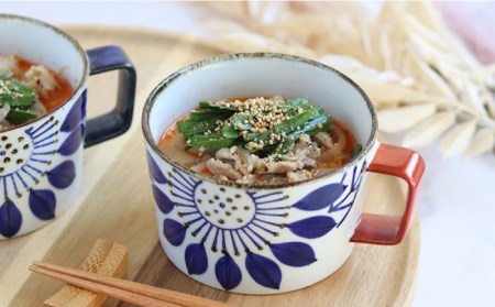 【波佐見焼】ブルーメ スープカップ ペアセット 食器 皿 【翔芳窯】 [FE158]  波佐見焼