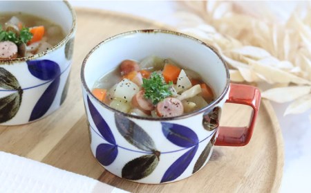 【波佐見焼】リーフ スープカップ ペアセット 食器 皿 【翔芳窯】 [FE160]  波佐見焼