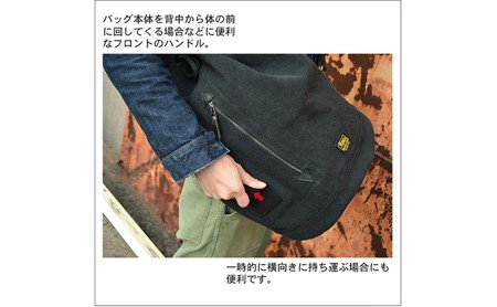 ダッフルバッグ／540　バンナイズ ウォッシュ加工 ブラック ドラム型 リュック バックパック ファッション カバン 