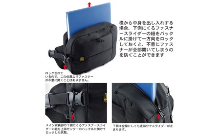 4wayワンショルダー／Type-E／Wワイド／A4　バンナイズ バリスティック ナイロン ブラック 斜め掛け 耐久性 背中 ファッション カバン バッグ 